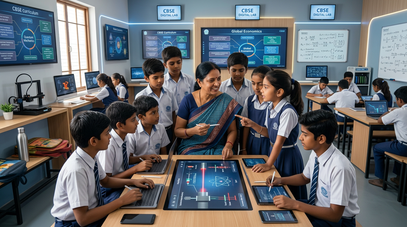 Technology-enabled Indian school classroom